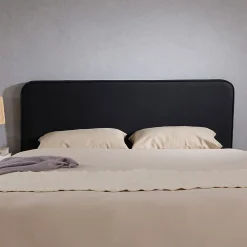 Tête de lit RIVEN 140 avec fixation murale - Noir><noscript><img width=