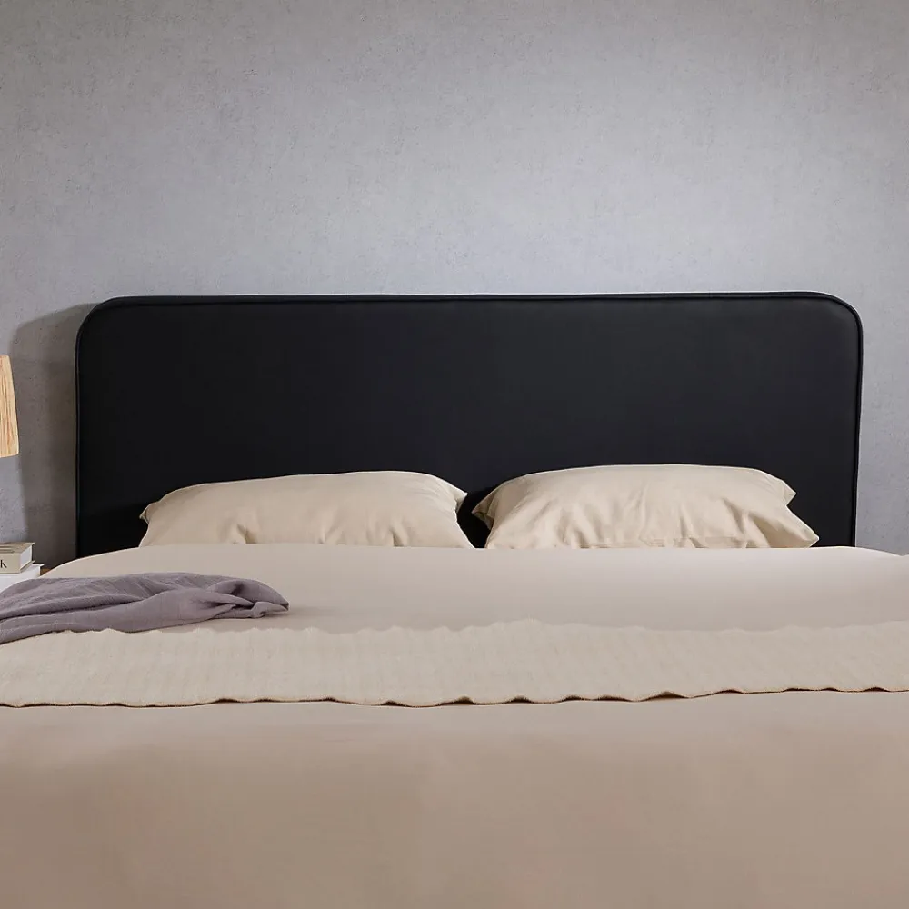 Tête de lit RIVEN 140 avec fixation murale - Noir>Idimex Online