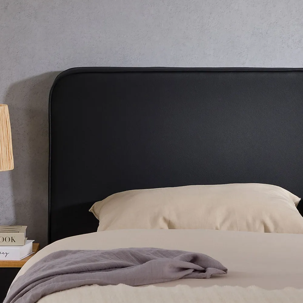 Tête de lit RIVEN 140 avec fixation murale - Noir>Idimex Online