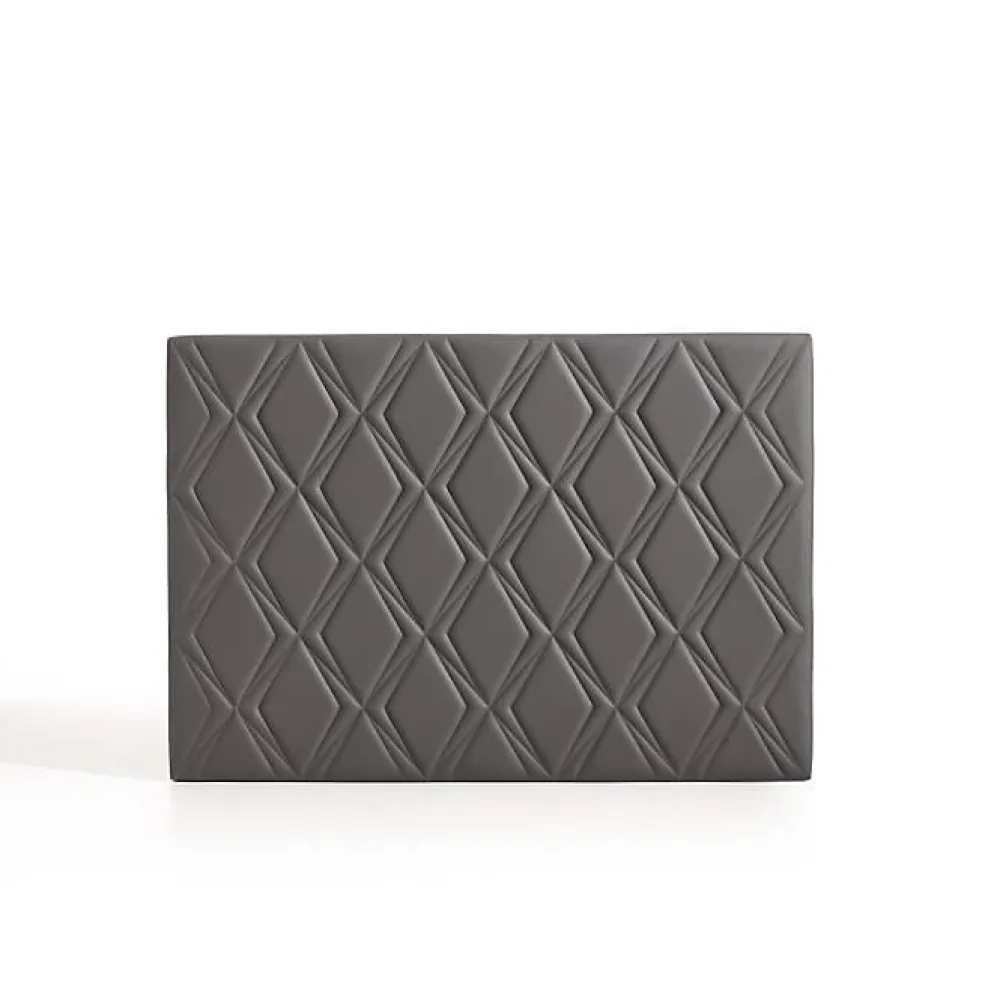 Tête de lit Rubi gris pour lit 135 en similicuir 154x115x8.>Eccox Sale