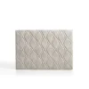 Tête de lit Rubi pour lit 105 en tissu gris blanc 115x115x8.>Eccox Online
