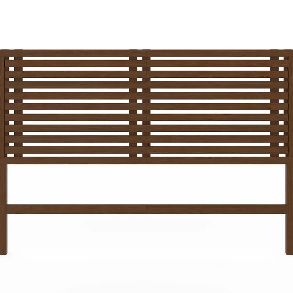 IDMarket Tête de lit sur pied en lattes AVA 160 cm façon bois vieilli* Tête De Lit