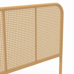 IDMarket Tête de lit sur pied FLORA 160 cm façon cannage* Tête De Lit