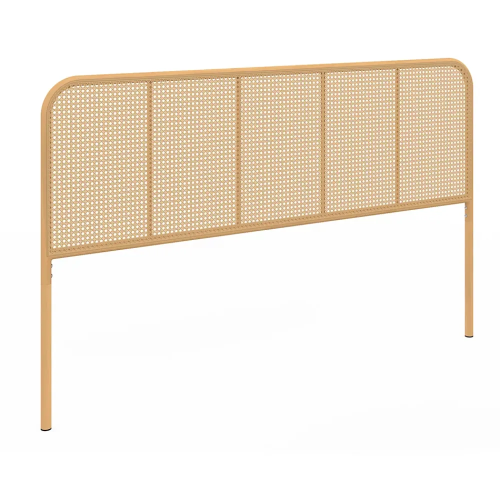 IDMarket Tête de lit sur pied FLORA 160 cm façon cannage* Tête De Lit