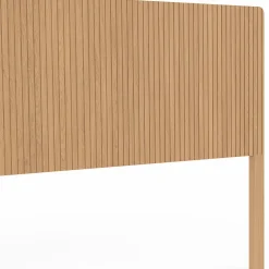 IDMarket Tête de lit sur pied JULIETTE 160 cm effet lattes tasseau bois* Tête De Lit
