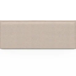 Tête de lit suspendue ALHYA 160 cm en tissu beige lin><noscript><img width=