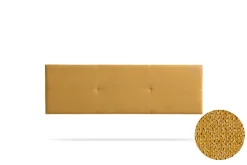 Moonia Tête de Lit Tapisée ALMA Aqualine 145x50x5 cm - Moutarde -* Tête De Lit