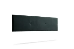 Tête de Lit Tapisée ALMA Aqualine 145x50x5 cm - Noir -><noscript><img width=