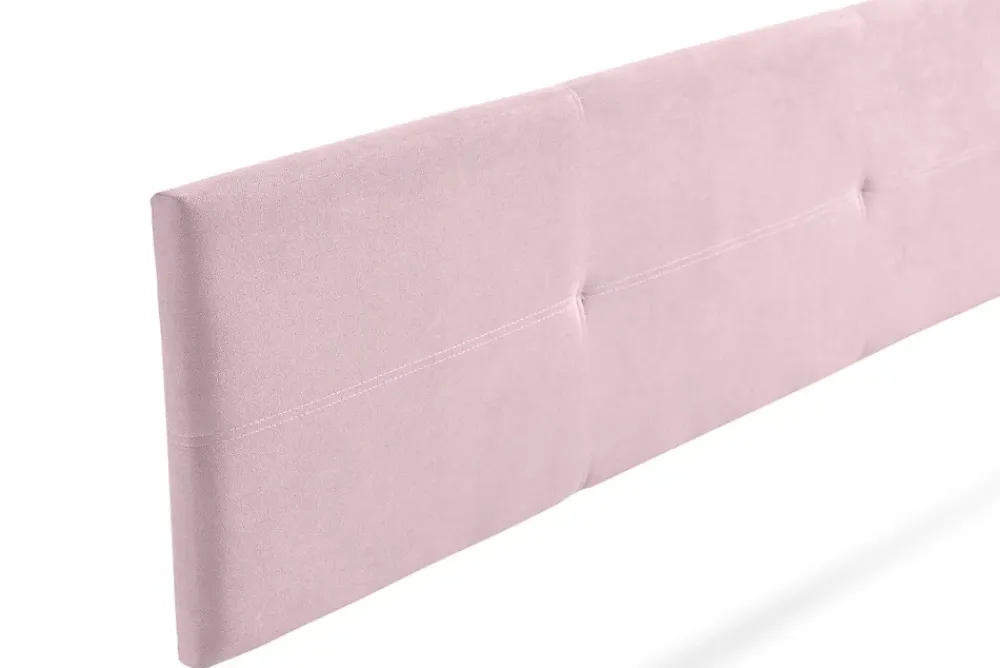 Moonia Tête de Lit Tapisée ALMA Aqualine 100x50x5 cm - Rose Clair -* Tête De Lit