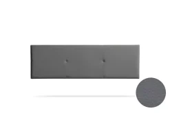 Moonia Tête de Lit Tapisée ALMA Simili cuir 90x50x5 cm - Gris Foncé -* Tête De Lit
