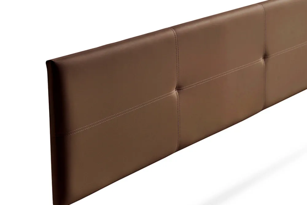 Tête de Lit Tapisée ALMA Simili cuir 160x50x5 cm - Marron ->Moonia Clearance