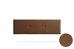 Moonia Tête de Lit Tapisée ALMA Simili cuir 115x50x5 cm - Marron -* Tête De Lit