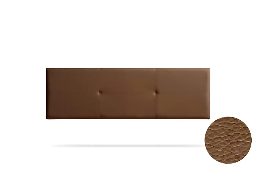 Moonia Tête de Lit Tapisée ALMA Simili cuir 115x50x5 cm - Marron -* Tête De Lit