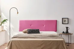 Tête de Lit Tapisée ALMA Simili cuir 145x50x5 cm - Rose ->Moonia Best