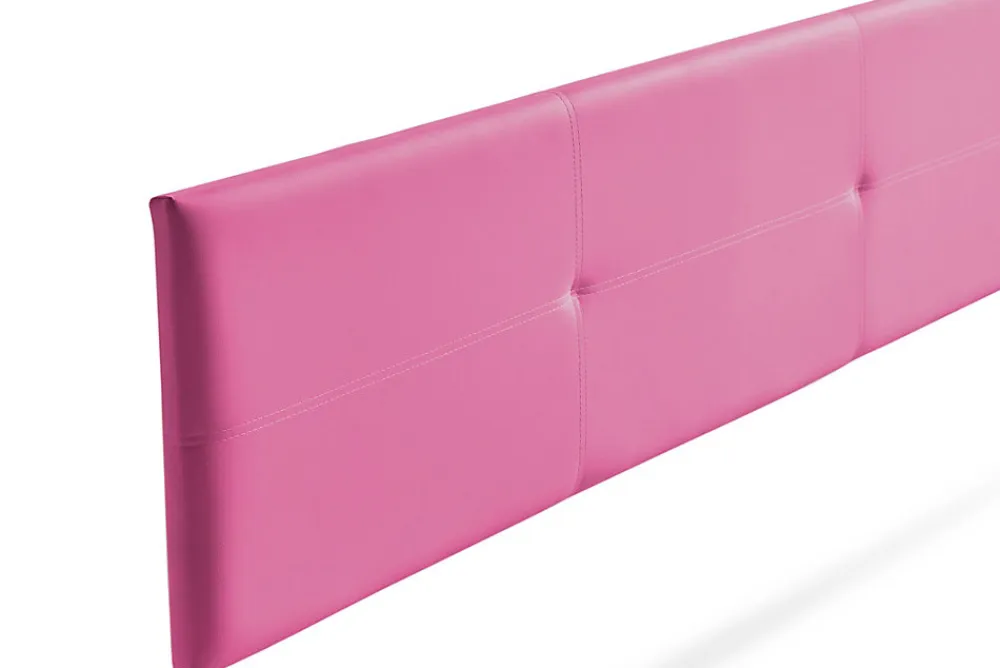 Tête de Lit Tapisée ALMA Simili cuir 145x50x5 cm - Rose ->Moonia Best