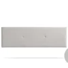 Moonia Tête de Lit Tapisée ALMA Simili cuir 100x50x5 cm - Gris Clair -* Tête De Lit