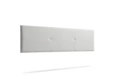 Moonia Tête de Lit Tapisée ALMA Simili cuir 100x50x5 cm - Gris Clair -* Tête De Lit