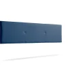 Moonia Tête de Lit Tapisée ALMA Simili cuir 145x50x5 cm - Bleu Foncé -* Tête De Lit