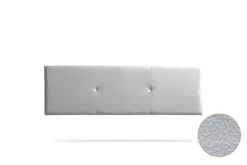 Tête de Lit Tapisée ALMA Simili cuir 160x50x5 cm - Argent ->Moonia Clearance
