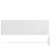 Moonia Tête de Lit Tapisée ALMA Simili cuir 130x50x5 cm - Blanc -* Tête De Lit