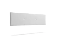 Moonia Tête de Lit Tapisée ALMA Simili cuir 130x50x5 cm - Blanc -* Tête De Lit