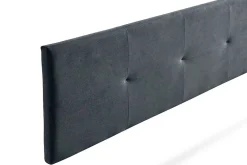 Moonia Tête de Lit Tapisée ALTEA Aqualine 145x50x5 cm - Gris Foncé -* Tête De Lit