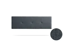 Moonia Tête de Lit Tapisée ALTEA Aqualine 145x50x5 cm - Gris Foncé -* Tête De Lit