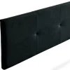 Moonia Tête de Lit Tapisée ALTEA Aqualine 90x50x5 cm - Noir -* Tête De Lit