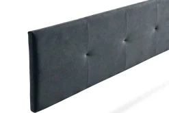 Tête de Lit Tapisée ALTEA Aqualine 115x50x5 cm - Gris Foncé -><noscript><img width=