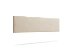 Tête de Lit Tapisée ALTEA Simili cuir 100x50x5 cm - Blanc Cassé -><noscript><img width=