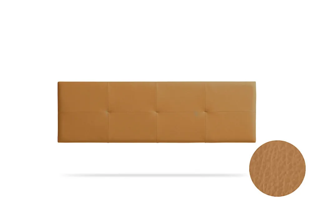 Tête de Lit Tapisée ALTEA Simili cuir 145x50x5 cm - Marron Clair ->Moonia Sale