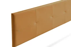 Tête de Lit Tapisée ALTEA Simili cuir 145x50x5 cm - Marron Clair -><noscript><img width=