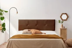 Tête de Lit Tapisée ALTEA Simili cuir 170x50x5 cm - Marron ->Moonia Sale