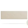 Moonia Tête de Lit Tapisée ALTEA Simili cuir 145x50x5 cm - Blanc Cassé -* Tête De Lit