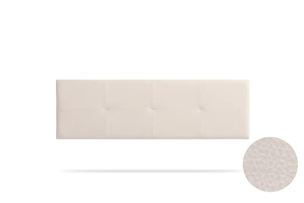 Moonia Tête de Lit Tapisée ALTEA Simili cuir 130x50x5 cm - Beige -* Tête De Lit