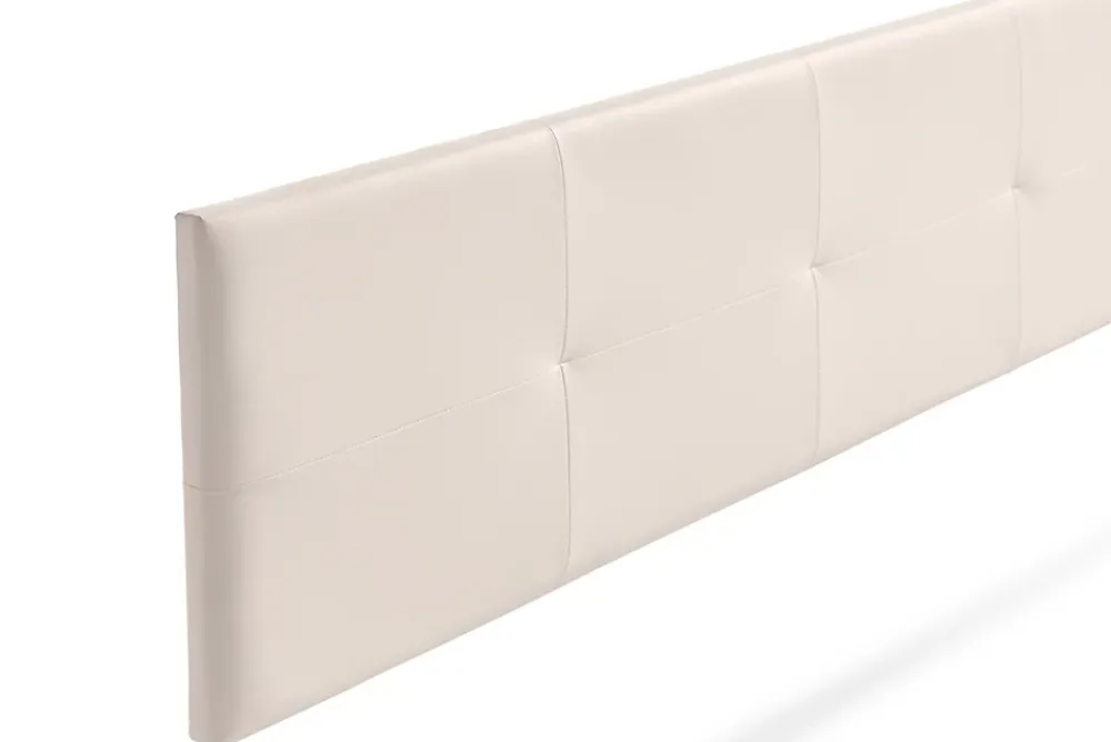 Moonia Tête de Lit Tapisée ALTEA Simili cuir 130x50x5 cm - Beige -* Tête De Lit