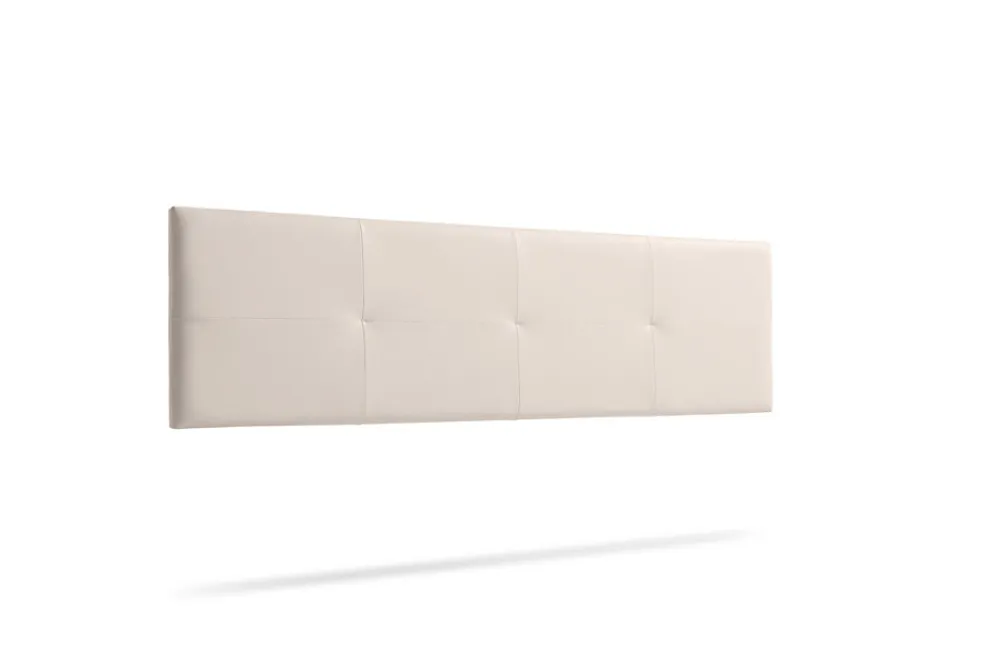 Moonia Tête de Lit Tapisée ALTEA Simili cuir 130x50x5 cm - Beige -* Tête De Lit