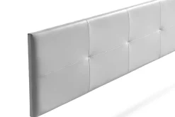 Moonia Tête de Lit Tapisée ALTEA Simili cuir 145x50x5 cm - Argent -* Tête De Lit