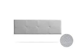 Moonia Tête de Lit Tapisée ALTEA Simili cuir 145x50x5 cm - Argent -* Tête De Lit