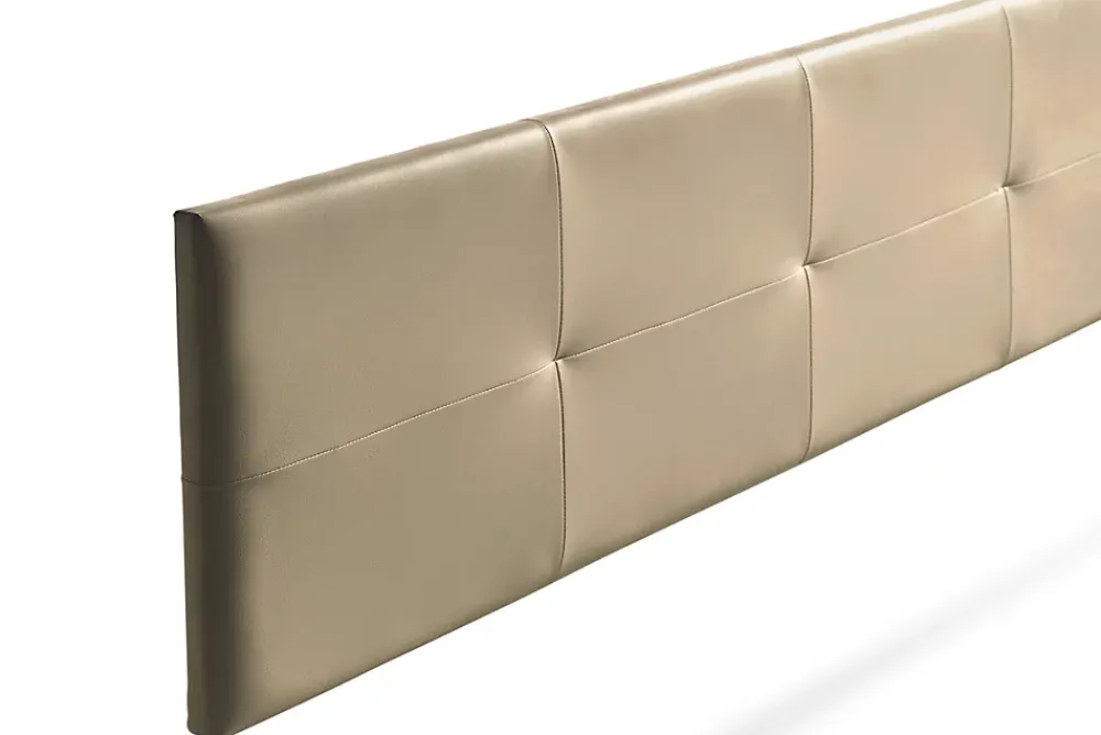 Moonia Tête de Lit Tapisée ALTEA Simili cuir 115x50x5 cm - Or -* Tête De Lit