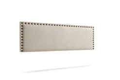 Moonia Tête de Lit Tapisée MODENA Aqualine 90x55x8 cm - Beige Toast -* Tête De Lit