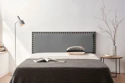 Tête de Lit Tapisée MODENA Simili cuir 115x55x8 cm - Gris Foncé ->Moonia Online