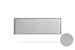 Moonia Tête de Lit Tapisée MODENA Simili cuir 130x55x8 cm - Argent -* Tête De Lit