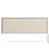Tête de Lit Tapisée MODENA Simili cuir 160x55x8 cm - Blanc Cassé ->Moonia Discount