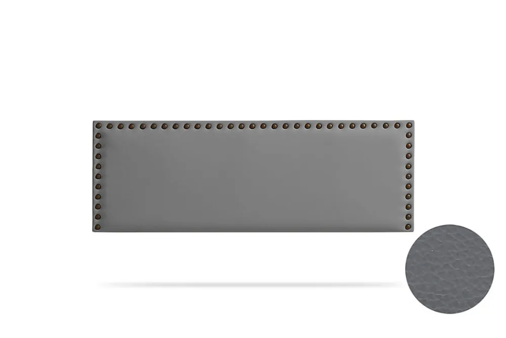 Tête de Lit Tapisée MODENA Simili cuir 100x55x8 cm - Gris Foncé ->Moonia Clearance