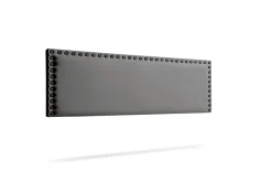 Moonia Tête de Lit Tapisée MODENA Simili cuir 130x55x8 cm - Gris Foncé -* Tête De Lit