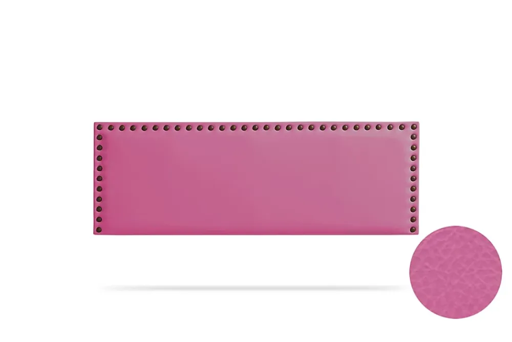 Moonia Tête de Lit Tapisée MODENA Simili cuir 100x55x8 cm - Rose -* Tête De Lit
