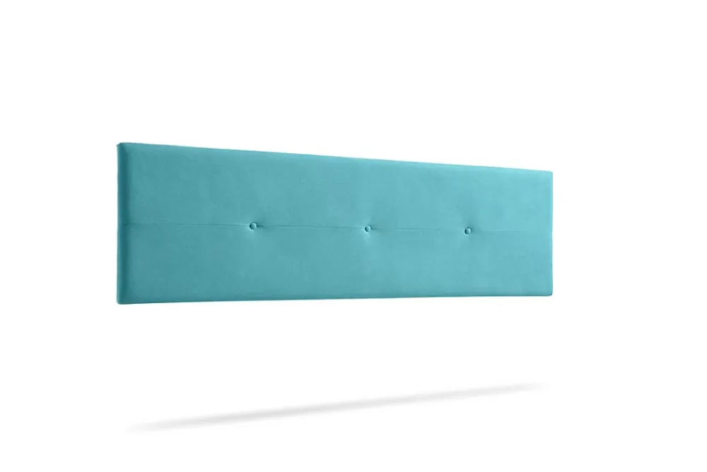 Moonia Tête de Lit Tapisée NAPOLI Aqualine 160x50x5 cm - Turquoise -* Tête De Lit