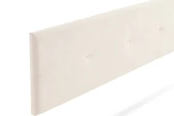 Tête de Lit Tapisée NAPOLI Aqualine 130x50x5 cm - Beige -><noscript><img width=