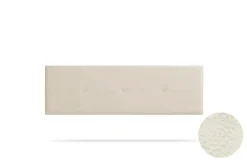 Tête de Lit Tapisée NAPOLI Simili cuir 100x50x5 cm - Blanc Cassé ->Moonia Online